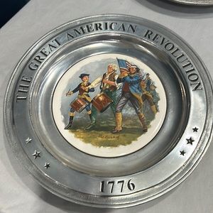 3  commemorative bicentennial collection plates